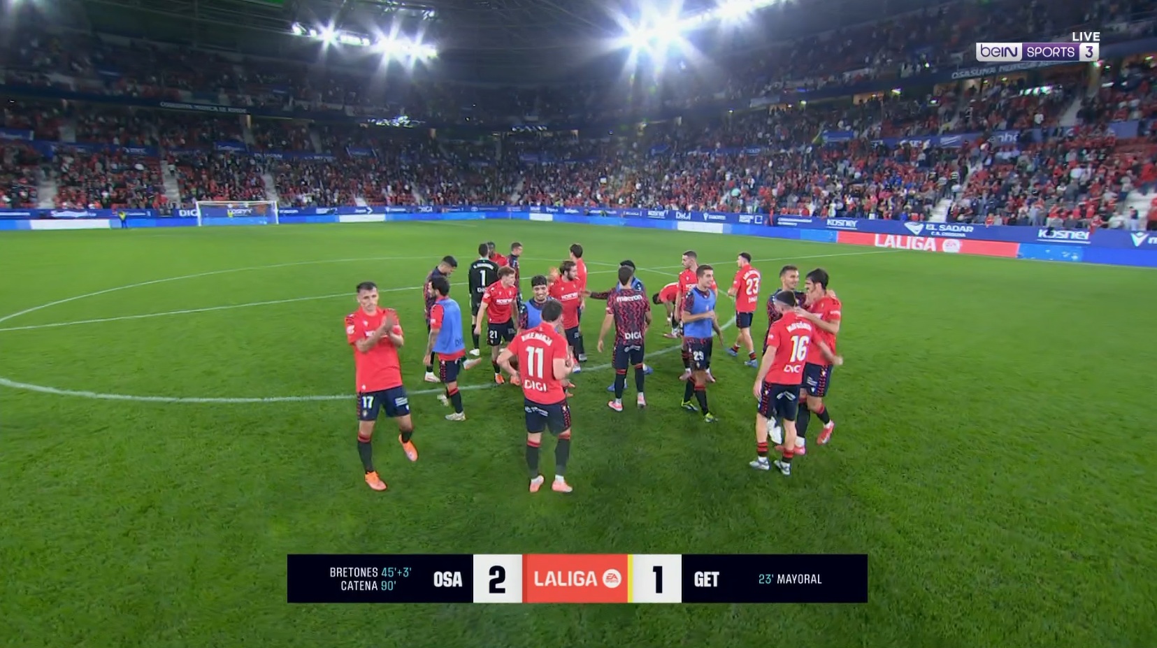 أوساسونا يتخطّى عقبة خيتافي