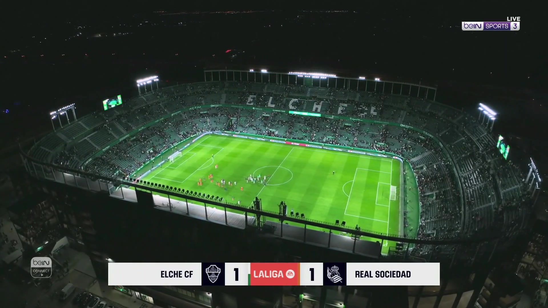 إلتشي يتعادل مع ضيفه ريال سوسييداد