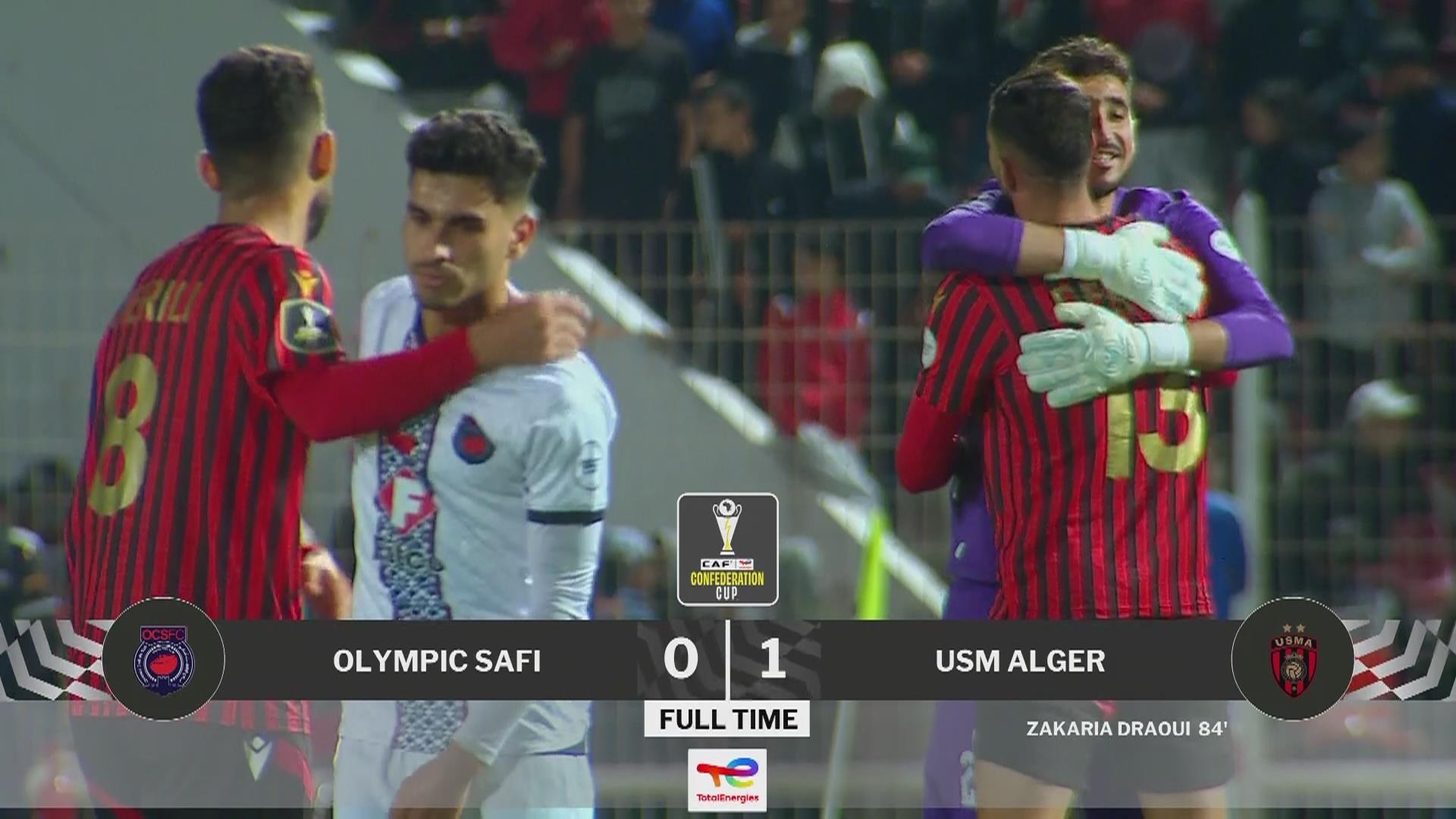 اتحاد الجزائر يفوز على أولمبيك آسفي