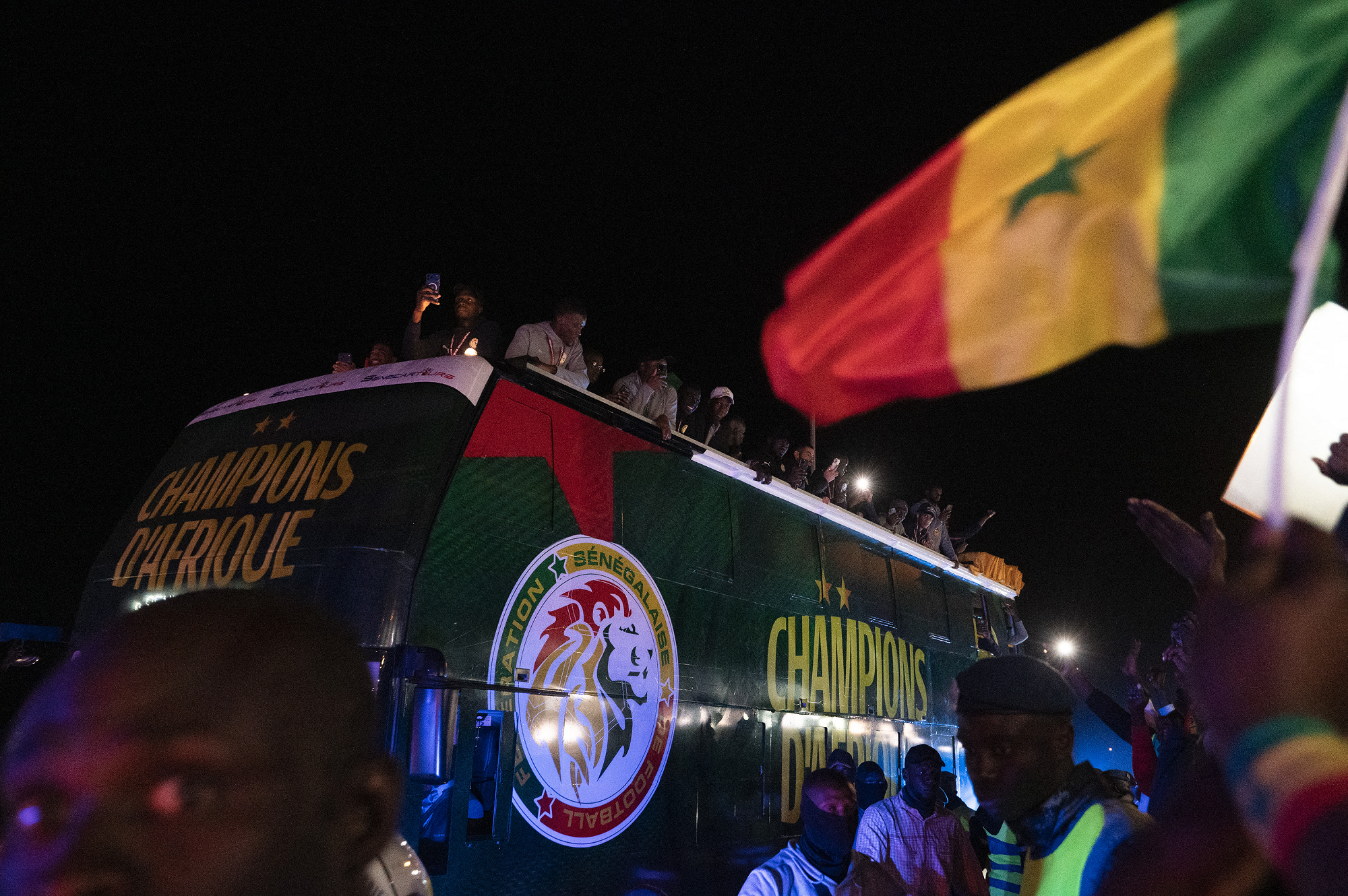 استقبال رسمي للمنتخب السنغالي عند عودته إلى دياره