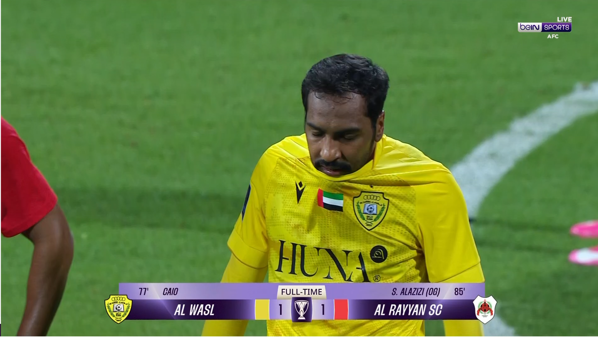 التعادل الإيجابي يحسم مواجهة الوصل والريان