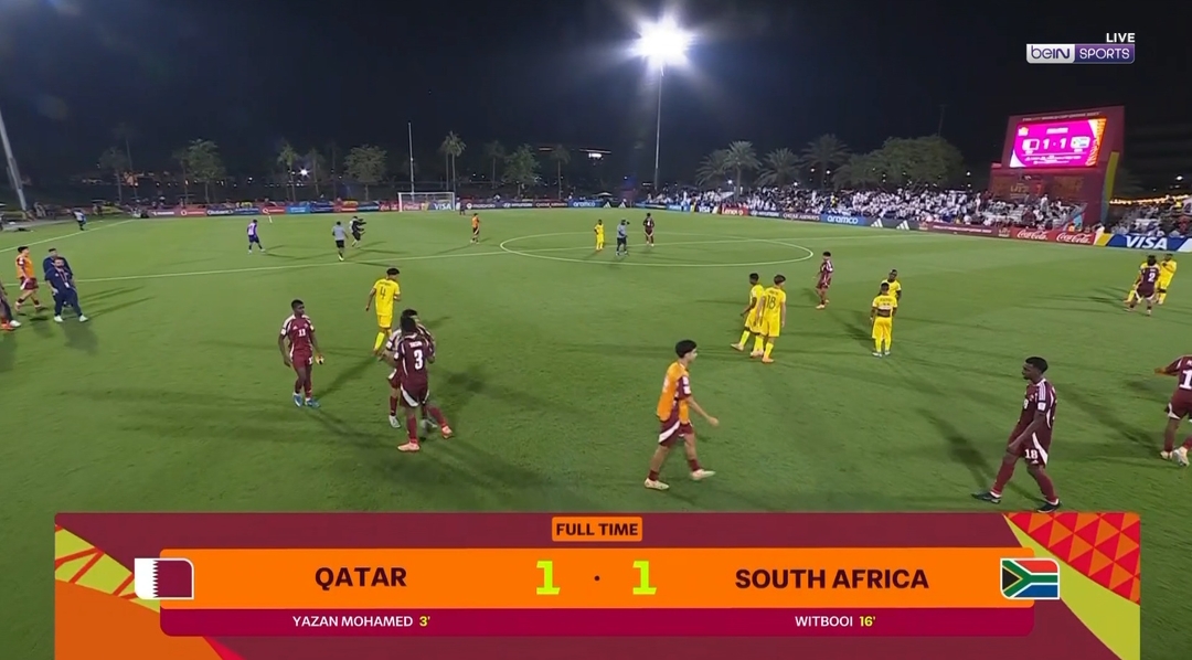 التعادل يخيّم على مواجهة قطر وجنوب إفريقيا