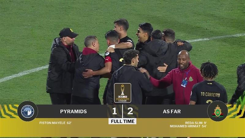 الجيش الملكي يٌقصي بيراميدز ويصعد إلى نصف النهائي