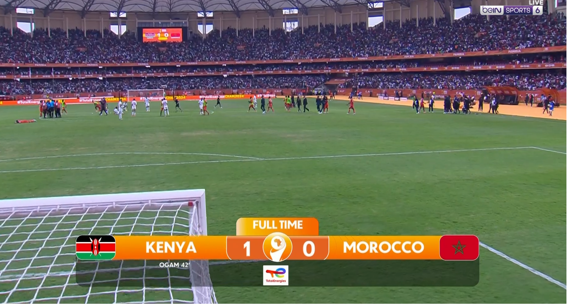 المنتخب الكيني يحقق الفوز على نظيره منتخب المغرب