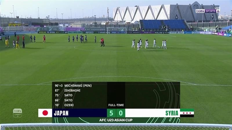 المنتخب الياباني يتغلّب على نظيره السوري