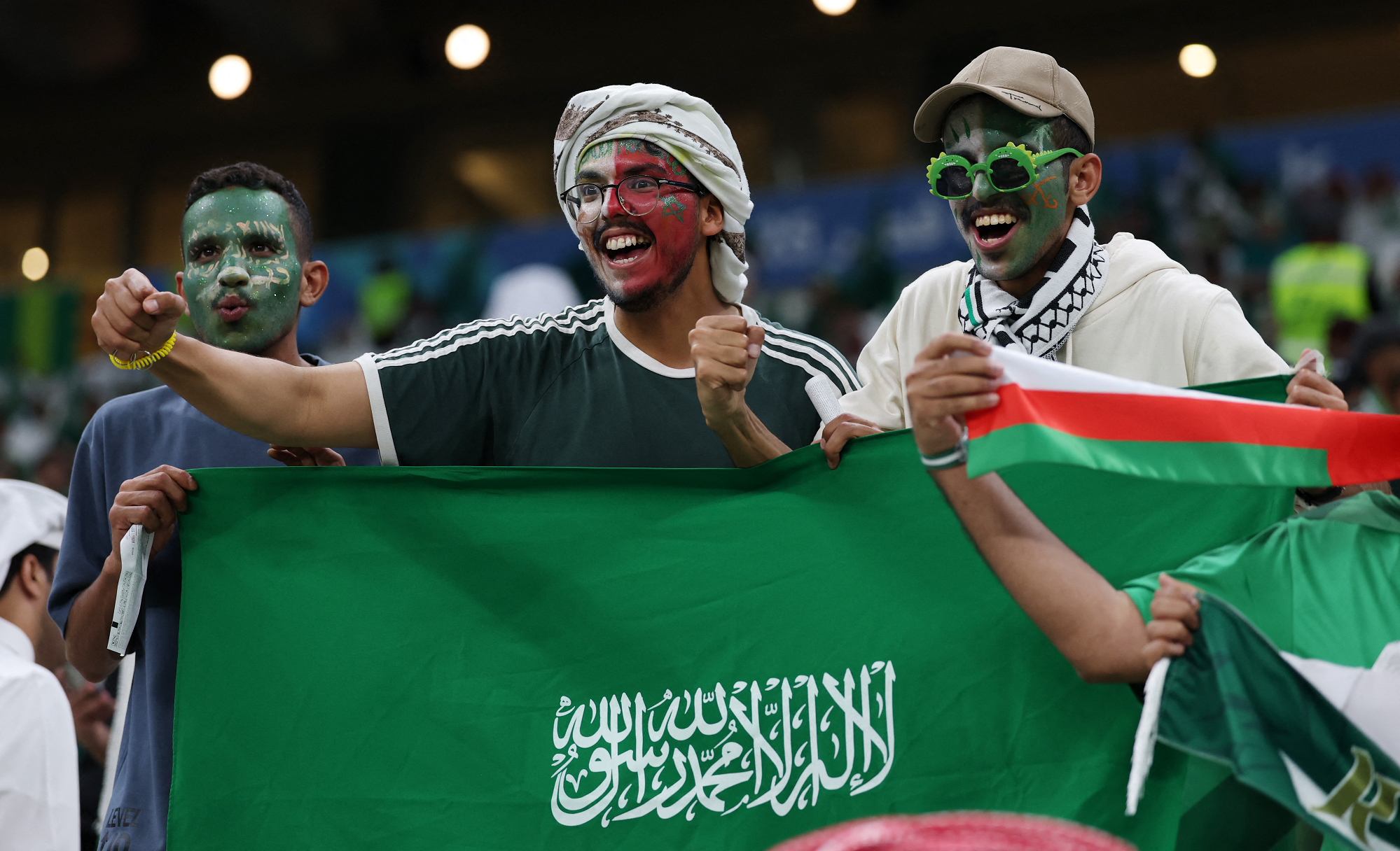 حضور جماهيري قياسي في مباراة المغرب والسعودية