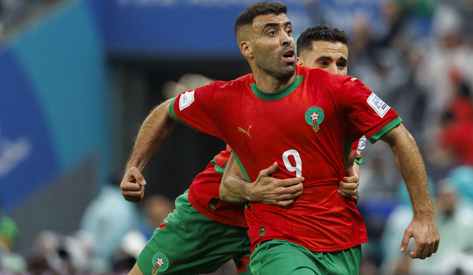 حمدالله مهاجم المنتخب المغربي