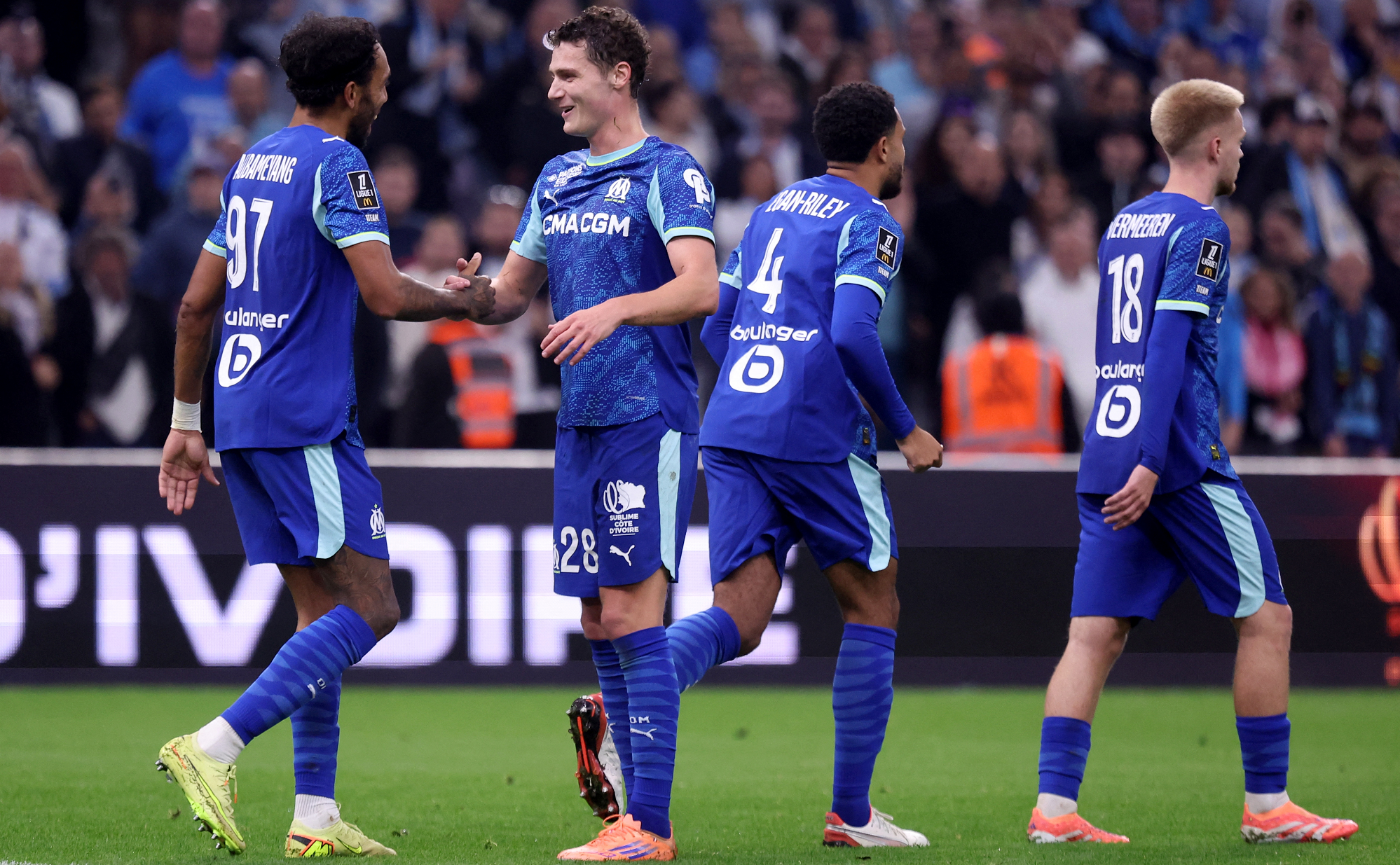 مارسيليا يهزم بريست ويرتقي للصدارة مؤقتاً