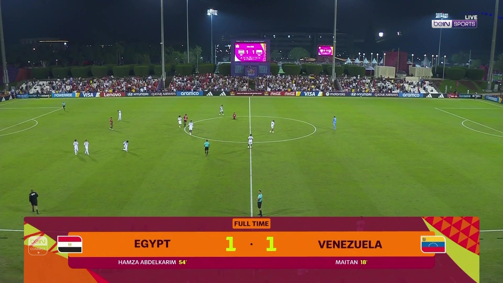 منتخب مصر يقتنص تعادلاً ثميناً من فنزويلا