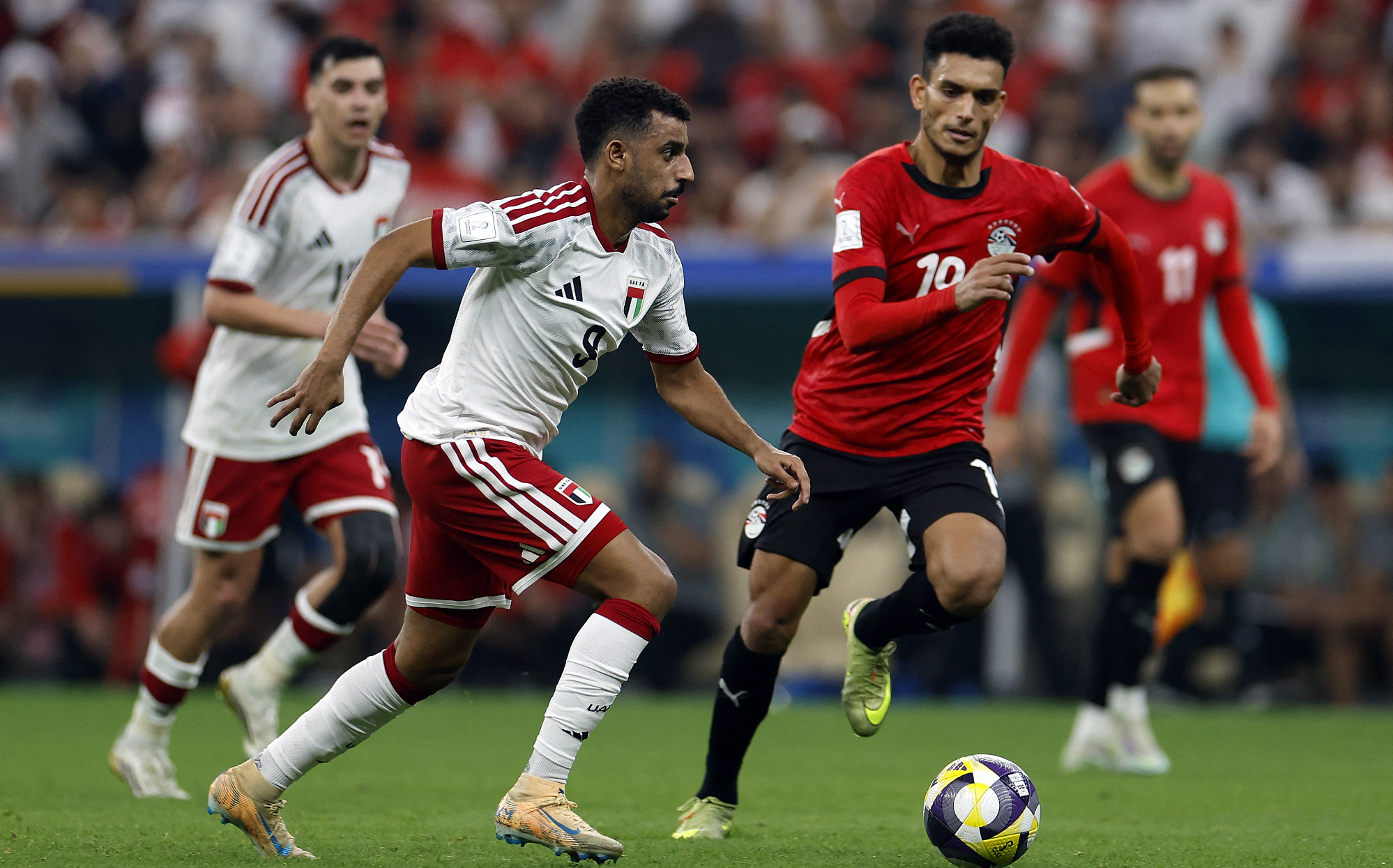 مواجهة الإمارات ومصر تنتهي على وقع التعادل