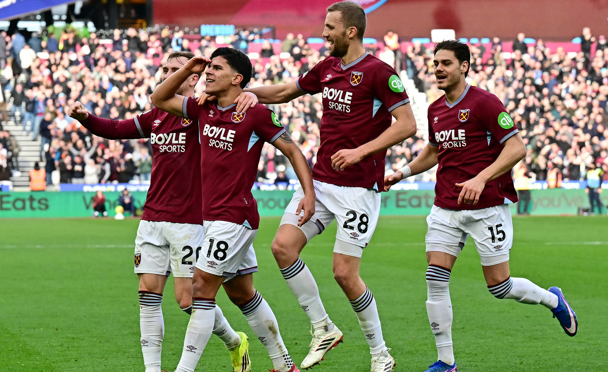 وست هام يحقق فوزاً ثميناً على سندرلاند