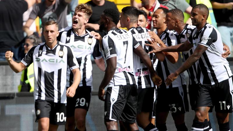 Udinese vence 3-1 en casa al Inter de Milán