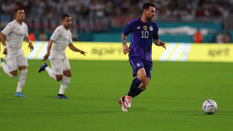 Doblete de Leo Messi de Argentina ante Honduras