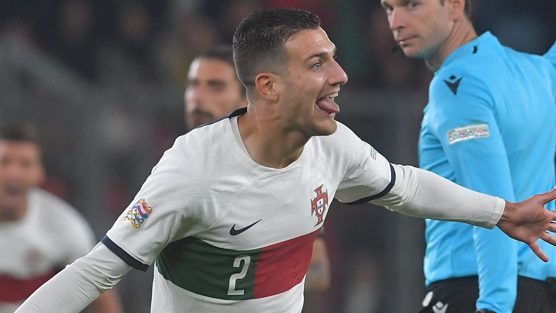 Dalot scores twice in resounding Portugal win