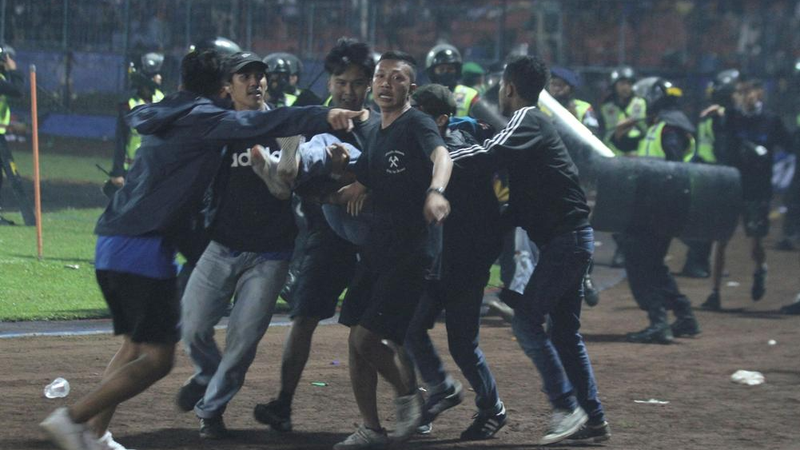 At least 174 dead in Indonesia football stadium stampede