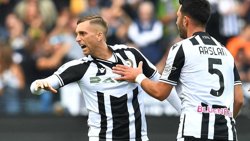 Serie A : Udinese renverse la vapeur et tient en échec l'Atalanta