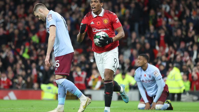 Martial et Manchester United renversent Aston Villa