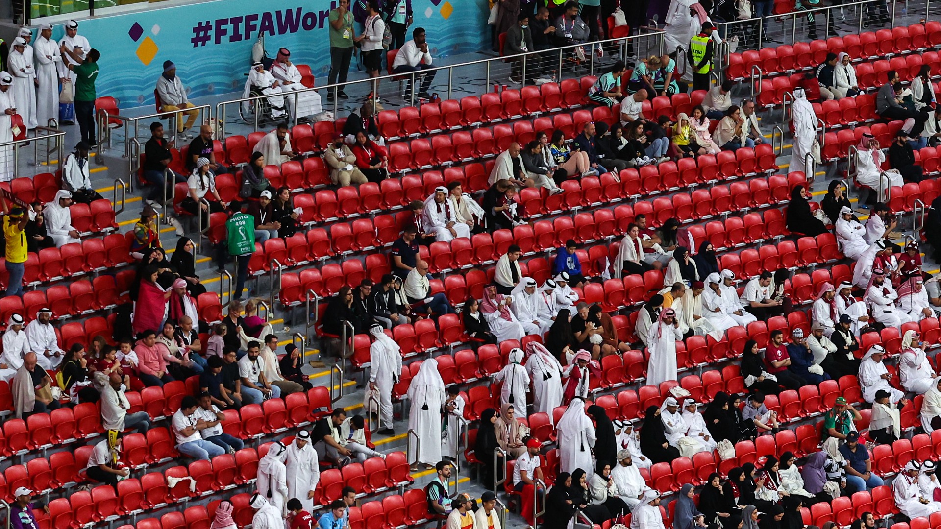 Qatar boss has no complaints after fans leave early