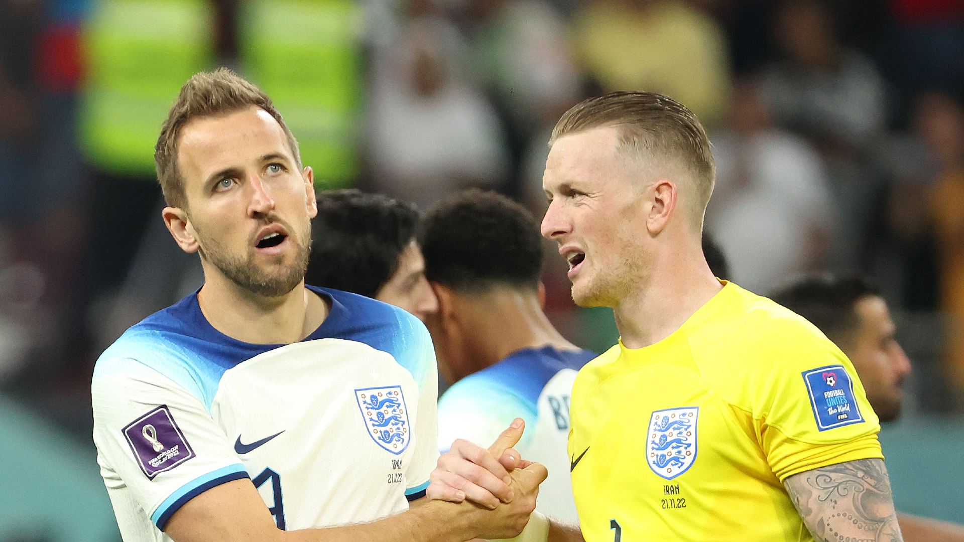 Kane training with England teammates after ankle scare, confirms Pickford