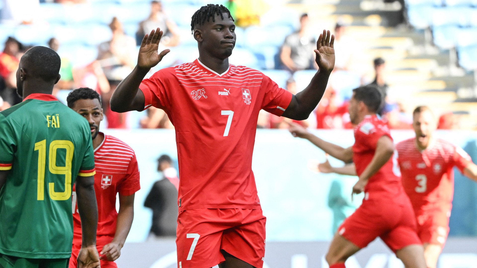 Cameroon boss Song proud of 'little brother' Embolo despite downing Indomitable Lions