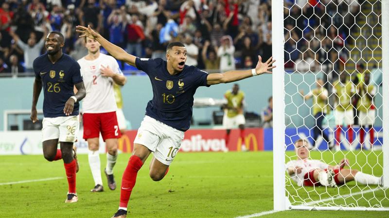 France into World Cup last 16 as Mbappe double sinks Denmark, Football