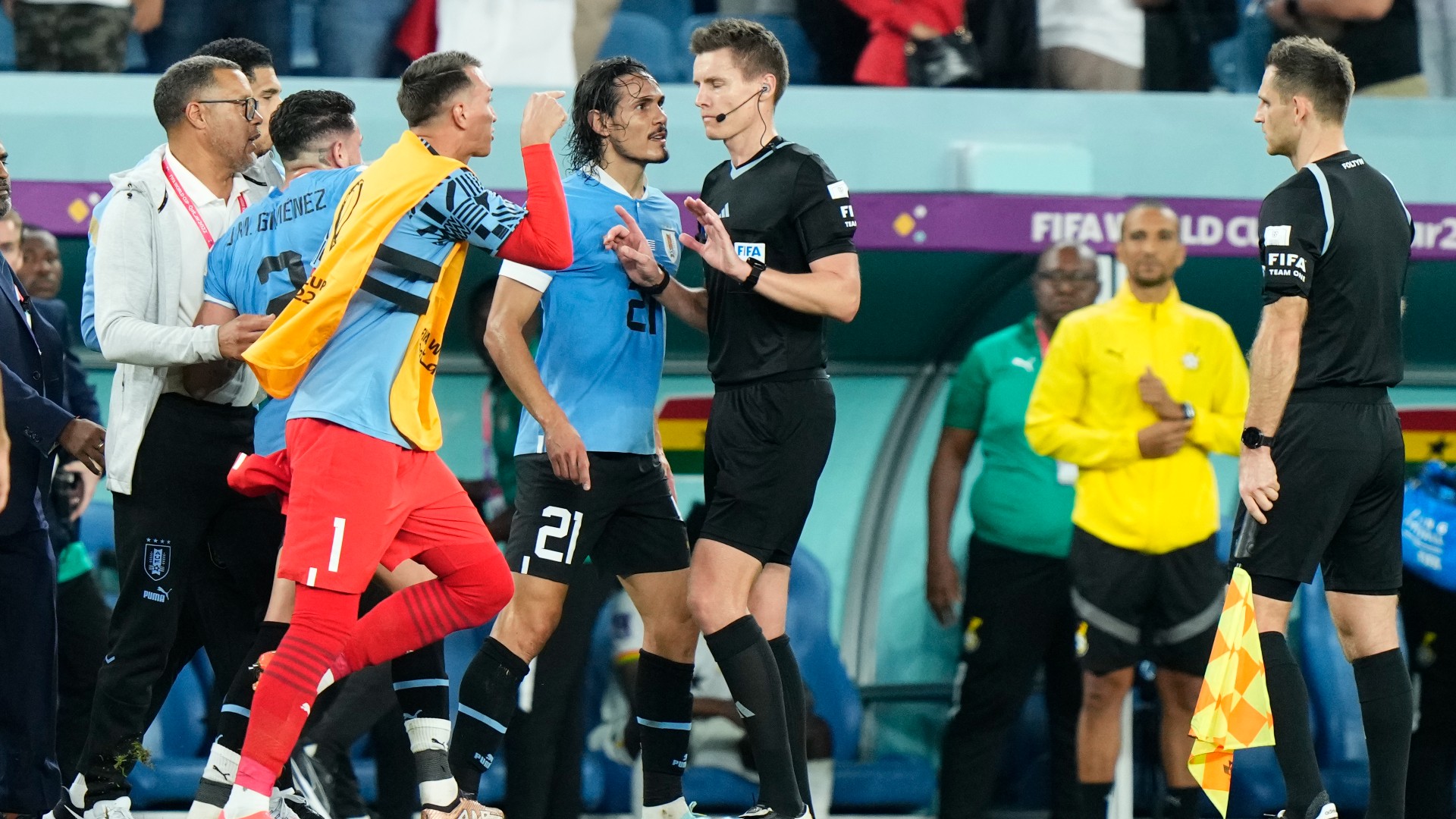 Uruguay, Cavani and Godin charged by FIFA after furious reaction to World Cup exit