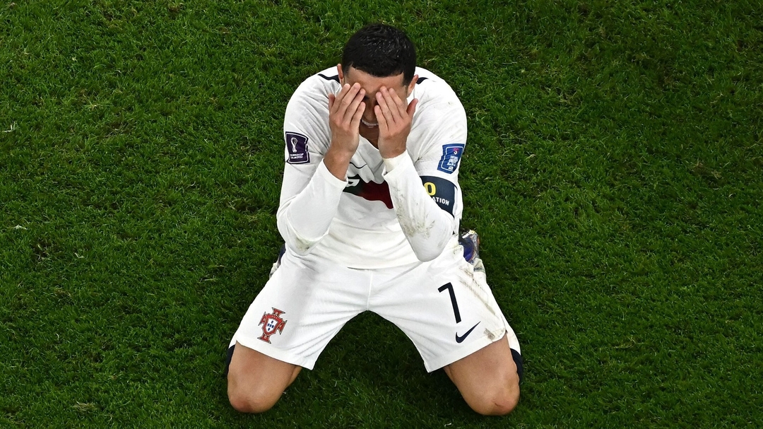 the beautiful game — Cristiano Ronaldo during the match vs