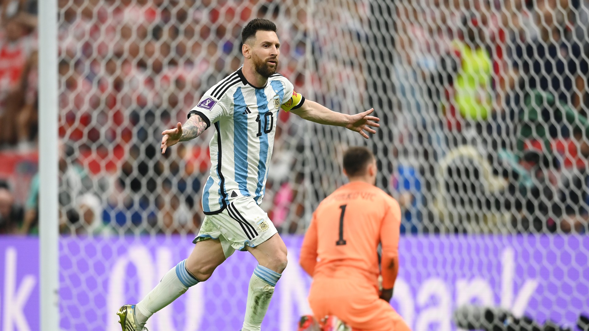 How many goals has Lionel Messi scored for Argentina? Albiceleste