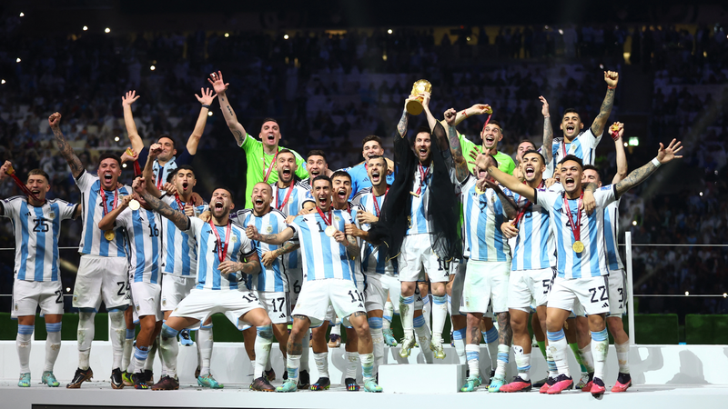 World Cup winner Argentina moves top of FIFA rankings