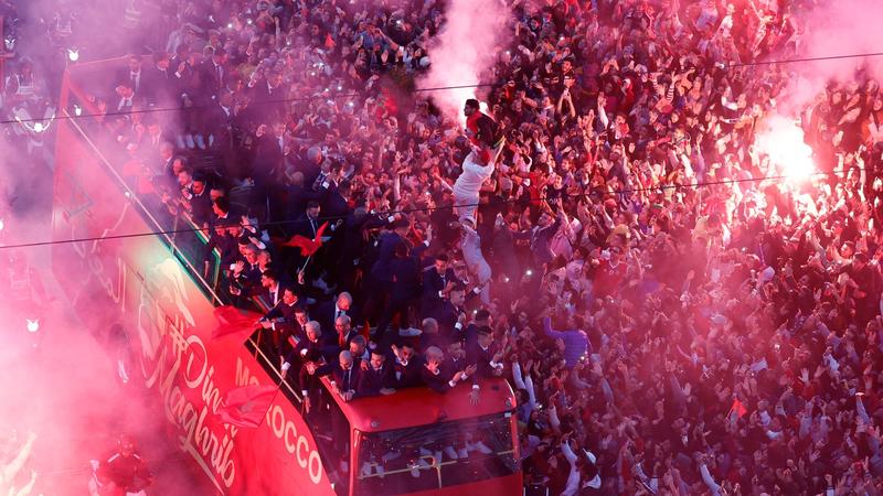 Morocco World Cup team arrives home to heroes' welcome