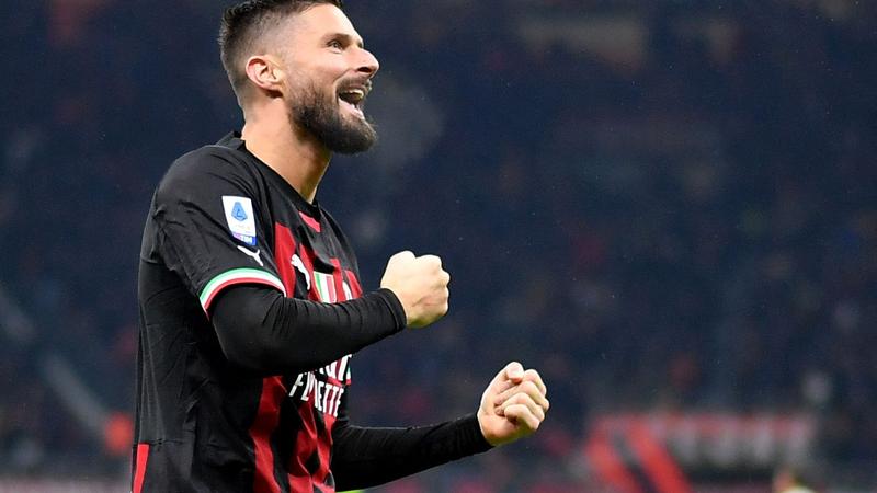 Serie A : Olivier Giroud stoppe le cauchemar de l'AC Milan