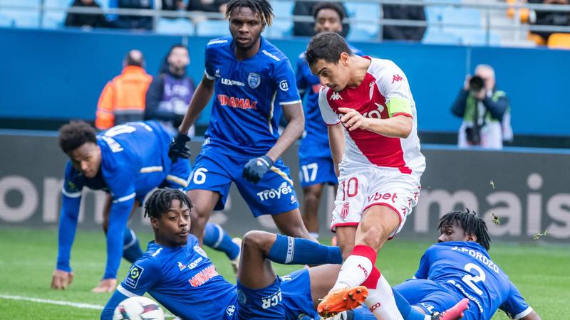 مباراة تروا وموناكو تنتهي بتعادل مثير