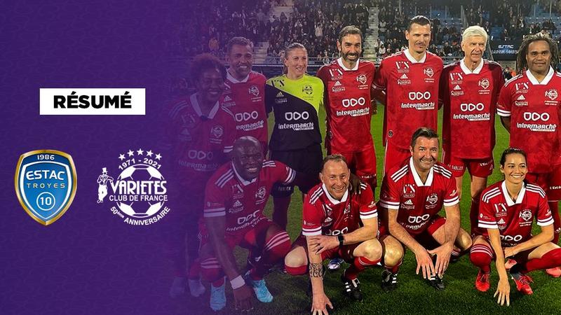 Résumé : Les légendes de l'ESTAC s'imposent face au Variétés Club de France !