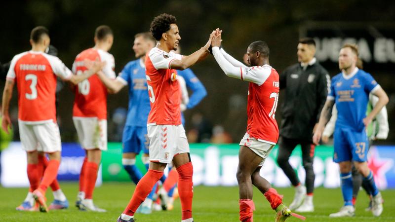 Braga secure narrow first leg victory over Rangers