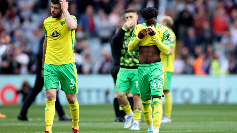Norwich relegated from the Premier League