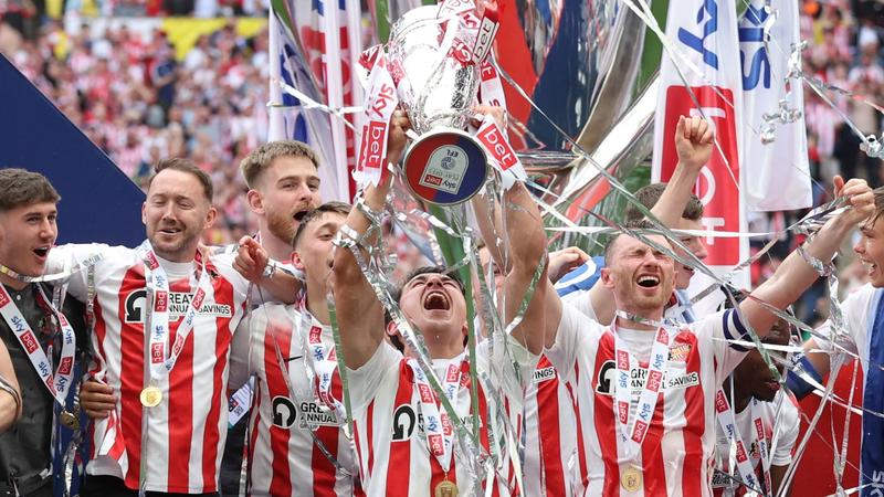 Sunderland promoted to Championship after play-off final victory