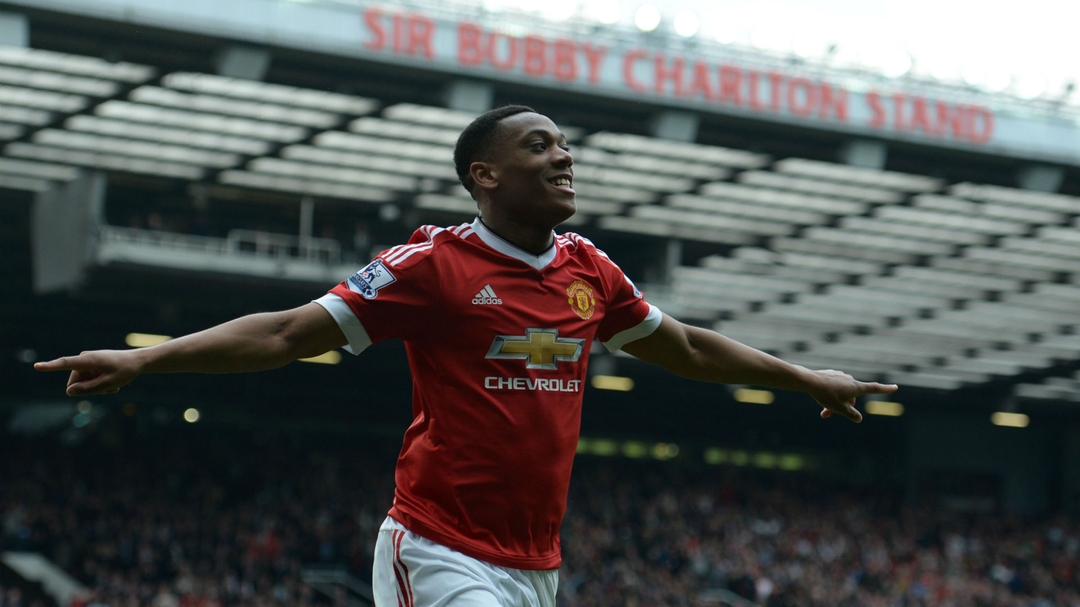 Anthony Martial Scores Landmark Manchester United Goal In Everton ...