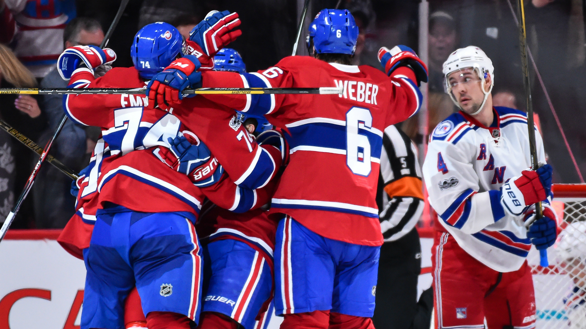 Canadiens rally against Rangers, Penguins lose again