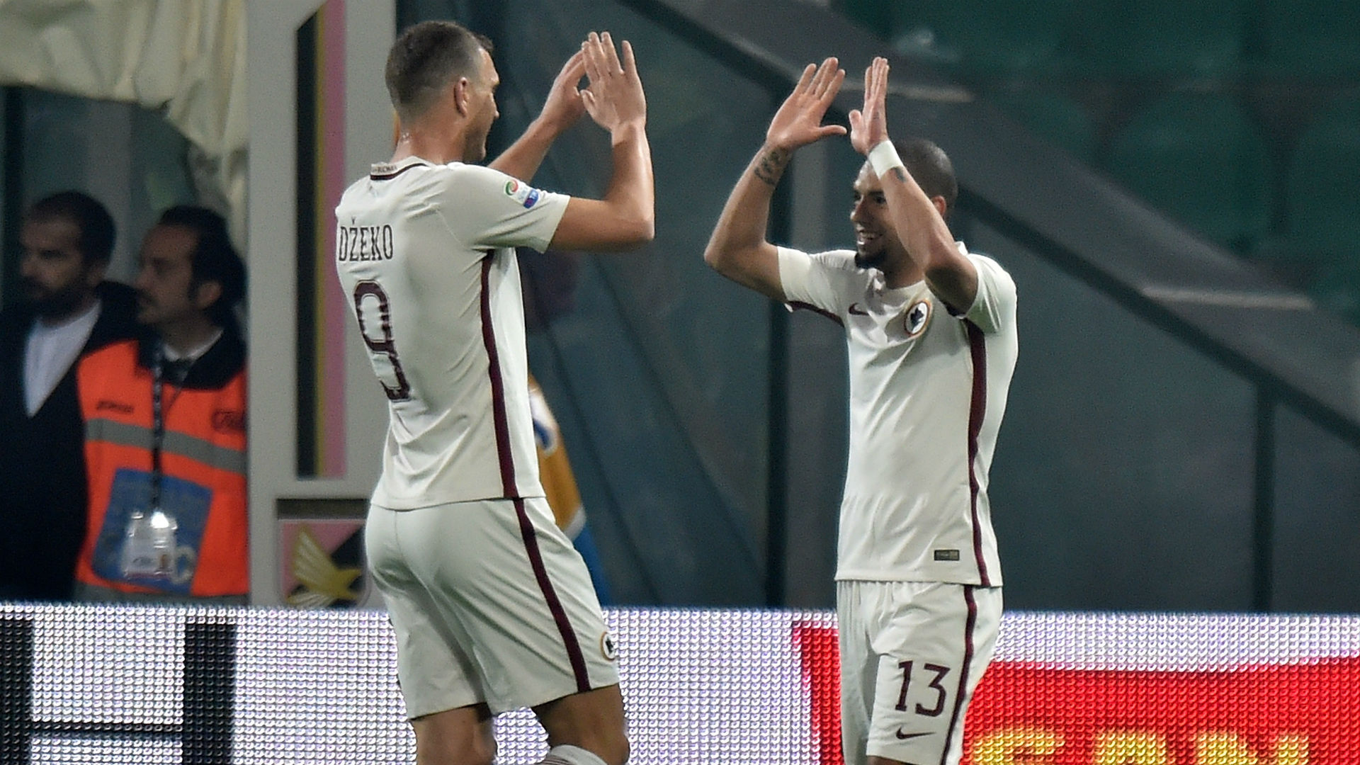 Palermo 0 Roma 3: Visitors back to second as Dzeko hits 30th goal