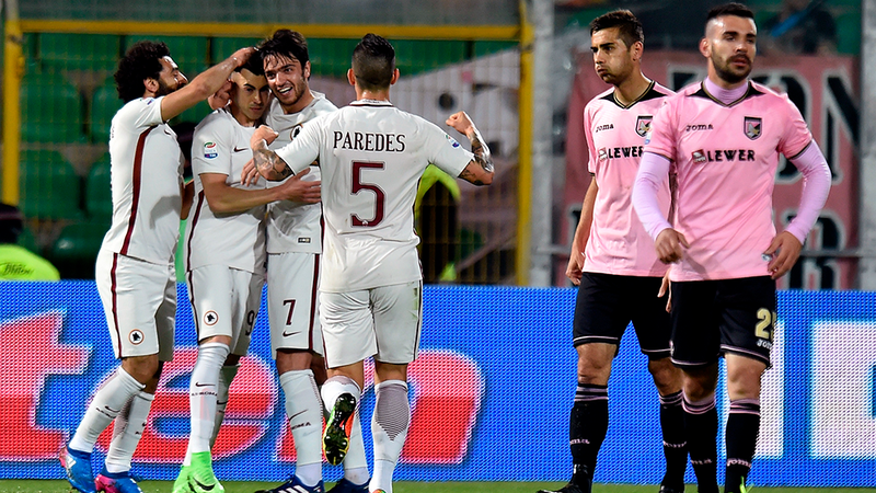 Palermo 0-3 Roma: Roma es escolta tras no perdonar a Palermo
