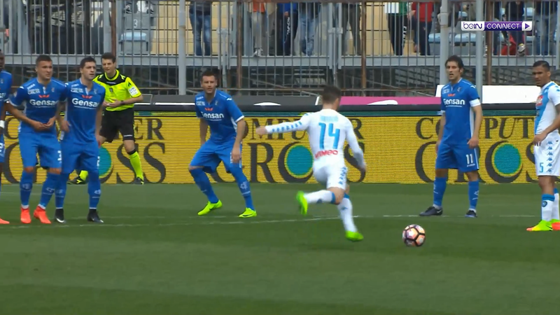 Dries Merten's incredible free-kick for Napoli | beIN SPORTS