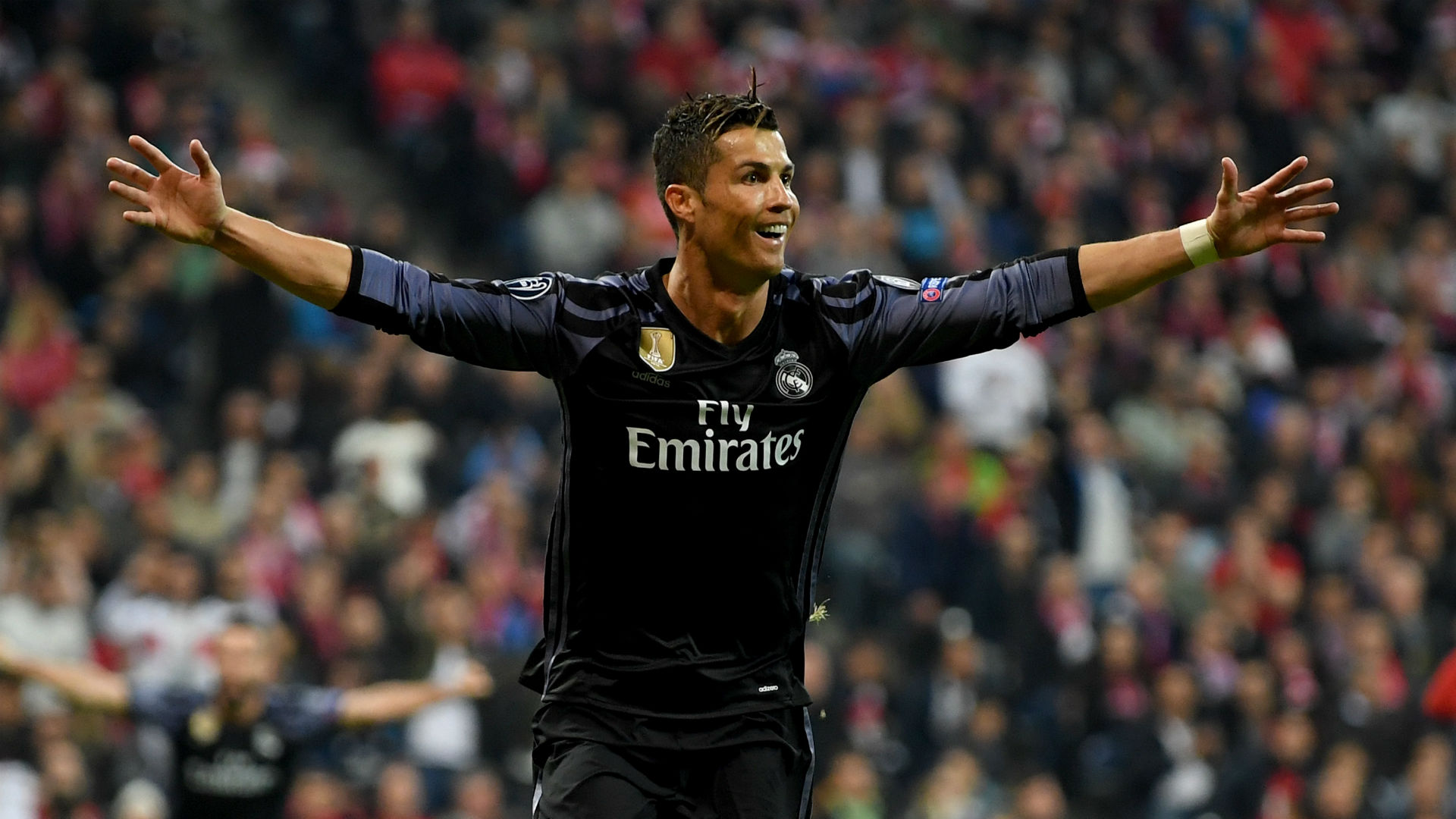 HALA MADRID! — Cristiano Ronaldo celebrating his goal against