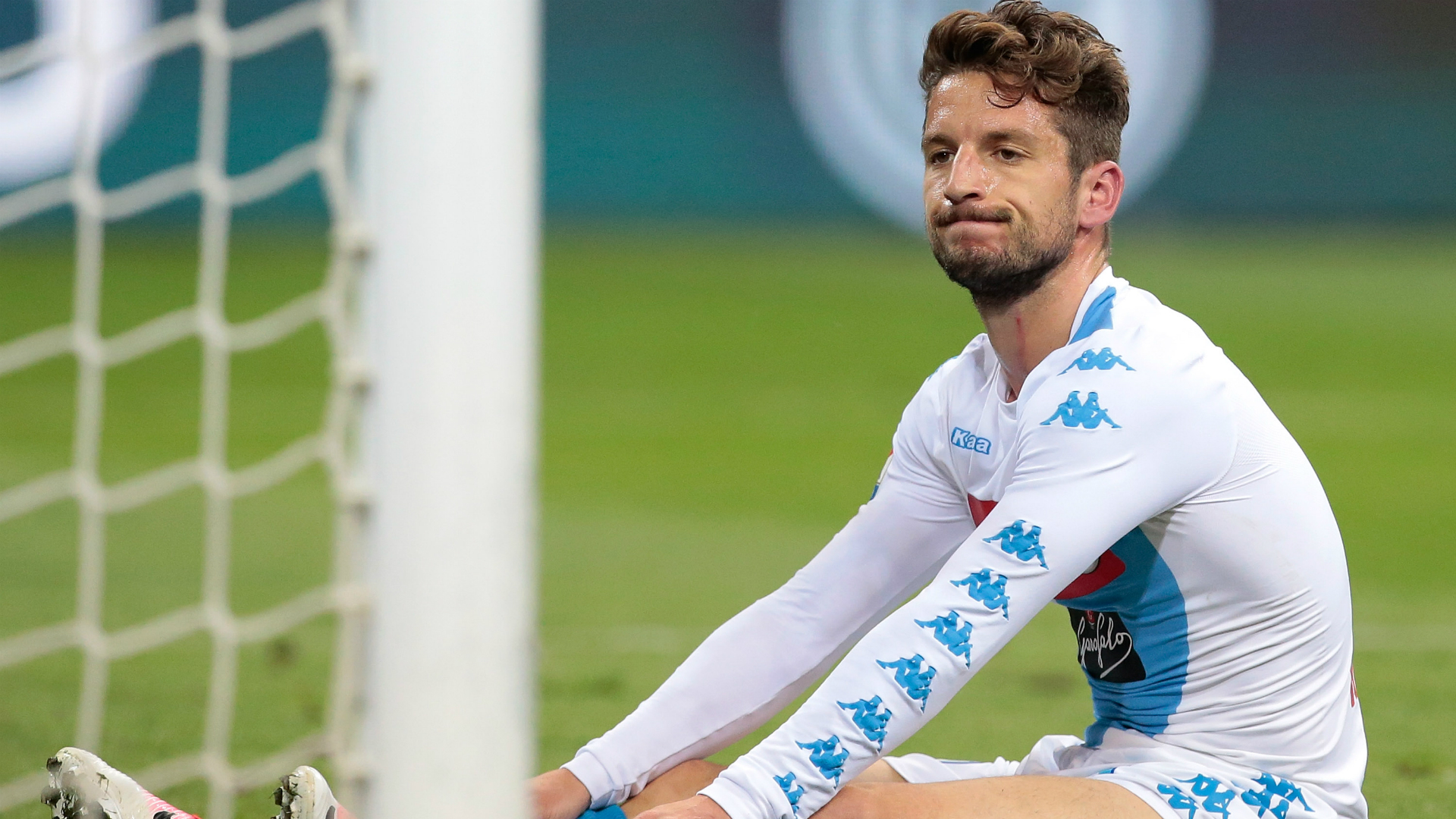 Dries Mertens and Victor Osimhen of SSC Napoli celebrate the 3-0