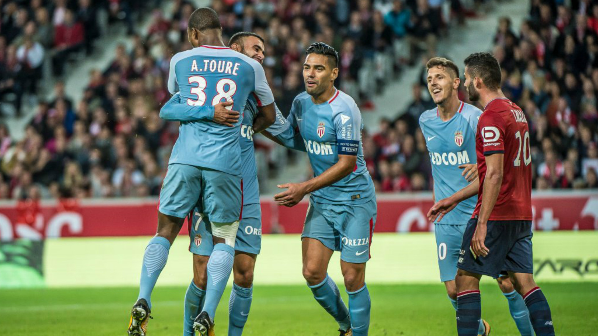 Lille 0 Monaco 4: Falcao hits double as champions romp to win