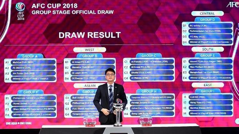 سحب قرعة دور المجموعات من كأس الاتحاد الآسيوي