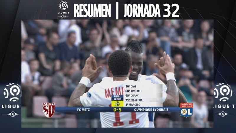 Ligue 1 Highlights: Lyon avanza posiciones
