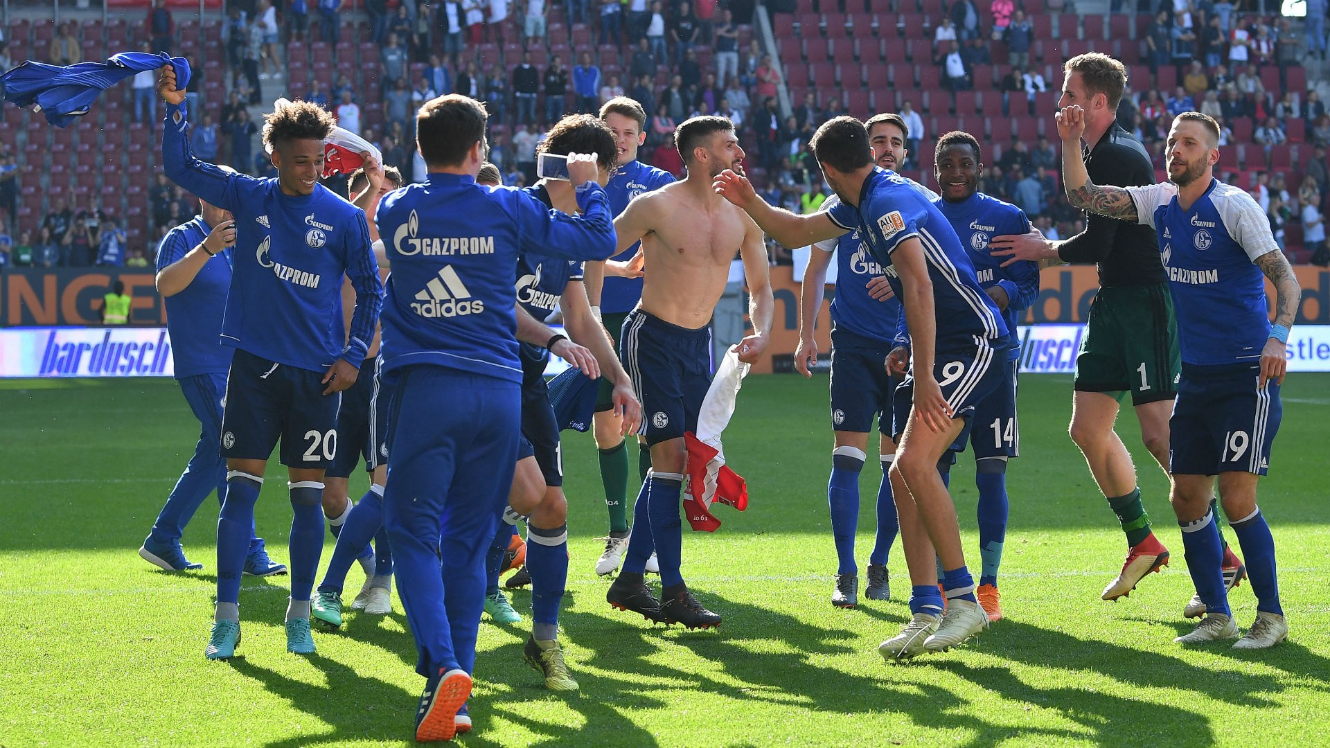 Schalke secure Champions League return after win at Augsburg