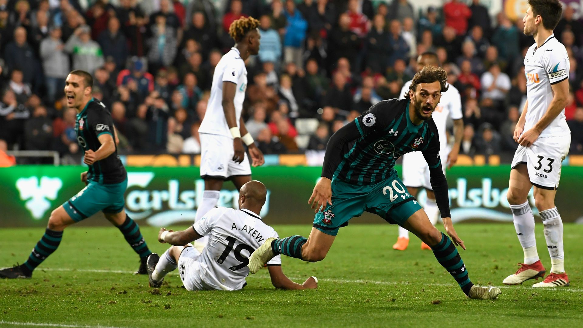 Match Report- Southampton 1 Swansea 0- Scruffy Gabbiadini goal gives Southampton a vital three points against fellow strugglers Swansea
