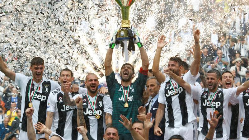 Juventus 2017-18 Serie A Championship Celebrat