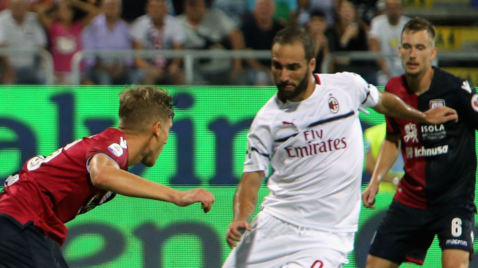 Higuain's First Rossoneri Goal Earns Point Against Cagliari